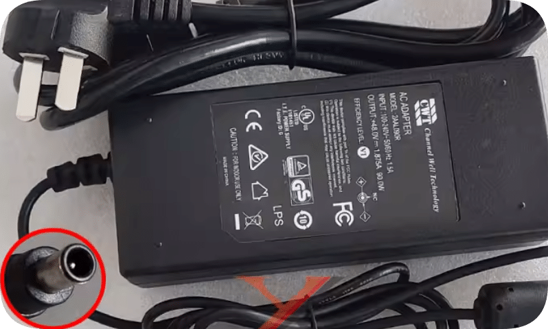 *Brand NEW*CWT Qiaowei 48V 1.875A Power Adapter CAM090481 with Pin 2AAL090R Charging Cable Transformer