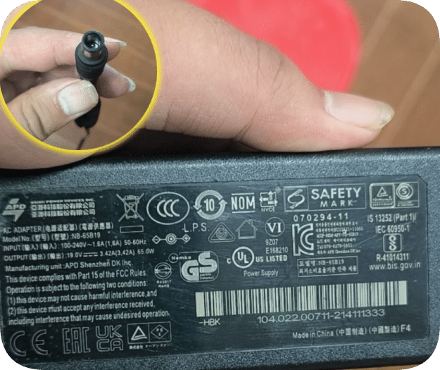*Brand NEW*APD NB-65B19 65W Power Supply Adapter 19 Volt 3.42A DC Barrel Jack AC-DC Charger for Notebook & Per