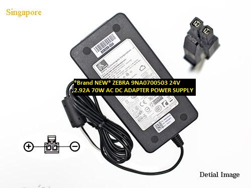 *Brand NEW*ZEBRA 2Pin 70W AC DC ADAPTER 24V 2.92A 9NA0700503 POWER SUPPLY